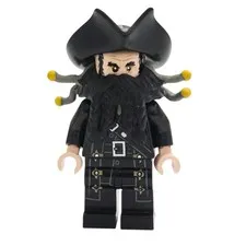 LEGO Blackbeard Minifigure Pirates of the Caribbean 4195 Queen Anne's Revenge