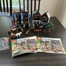 LEGO 10193 Medieval Market Village Castle 100% Complete Instructions Included