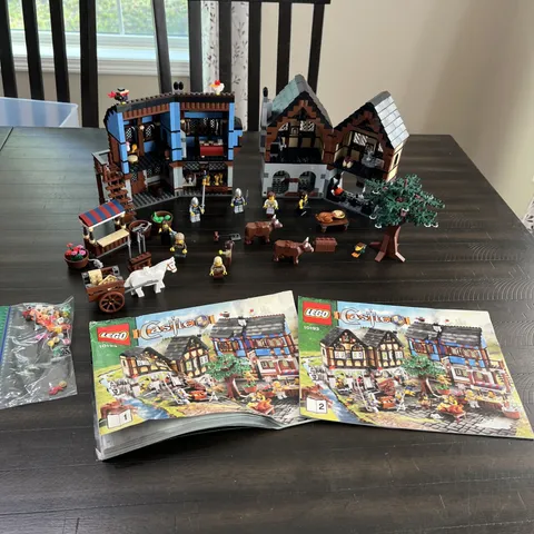 LEGO 10193 Medieval Market Village Castle 100% Complete Instructions Included