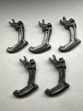 LEGO Pearl Dark Grey Bionicle Weapon Claw Bent and Notched with Clip Lot 20252