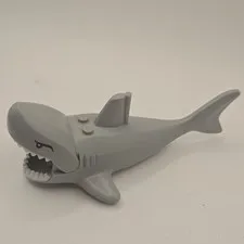 Genuine Rare LEGO Great White Shark with Gills and Teeth Minifigure