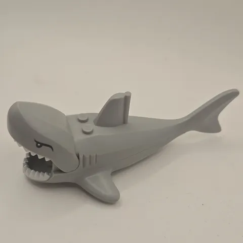 Genuine Rare LEGO Great White Shark with Gills and Teeth Minifigure