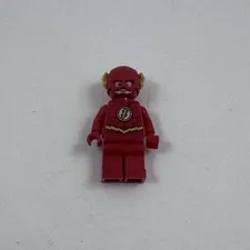 LEGO minfigure Superhero The Flash - Gold Outlines on Chest sh473