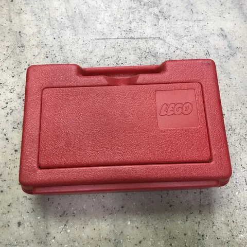 Lego Plastic Carrying Storage Case 1980's Vintage Red Hard Plastic - Fast Ship!