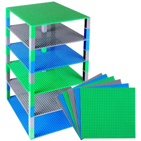 Baseplate Set for Display Towers - 6 Baseplates, 50 Stackers