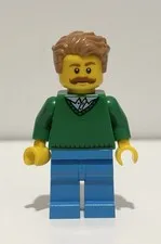 Lego Mini figure: Custom Ron Swanson - Parks And Recreation - Rare 🔥 