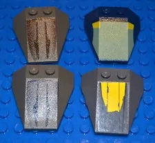 LEGO #6069 Wedge wo Stud Notch Star Wars Vehicles 4x4 (4pc)