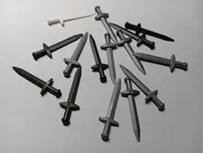 LEGO LOT 15 MINIFIGURE WEAPON GREATSWORD WITH CROSSGUARD