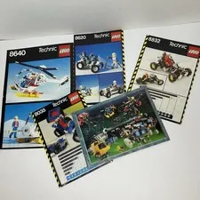 Vintage Lego Technic Instruction Booklet Manual Lot of 4 8640 8620 8832 8035