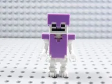 LEGO Minecraft Skeleton Minifigure w/ Purple Armor BK
