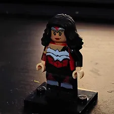 LEGO Absolute Wonder Woman Minifigure Plastic Figure w/ Display Stand Base