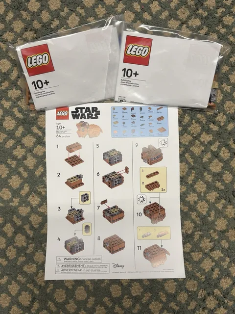 2) LEGO Bantha Buildable Star Wars exclusive In Store Build ULTRA RARE Lot