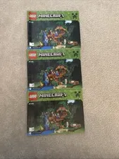 LEGO Minecraft Instruction Booklet Manual Only #21125 Jungle Tree House Book 1-3