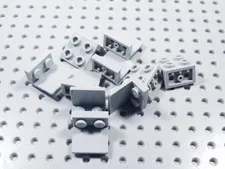 LEGO Lot of 10 Light Bluish Gray 1x2-2x2 Inverted Brackets BR