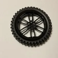 LEGO Black Wheel 75mm D. x 17mm Motorcycle with 100.6mm Black Tire 88517c02