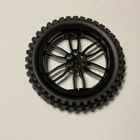 LEGO Black Wheel 75mm D. x 17mm Motorcycle with 100.6mm Black Tire 88517c02
