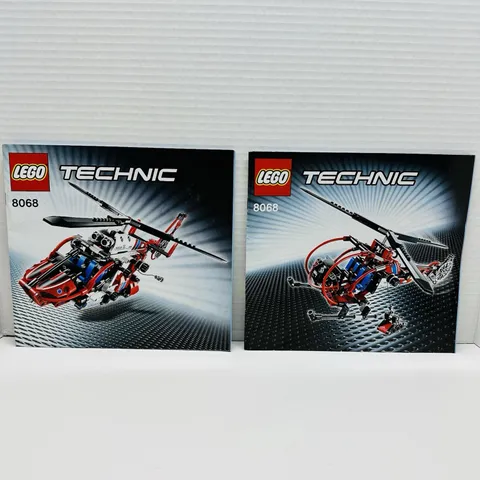 LEGO Technic Helicopter Manuals Model 8068 Pre-owned