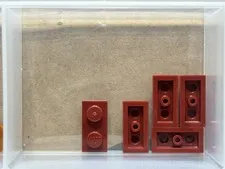 LEGO Parts - Dark Red Plate 1 x 2 - No 3023 - QTY 5