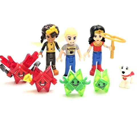 Lego DC Super Hero Girls Minifigure Lot - Bumbleebee Krypto Wonder Woman Steve