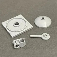 Lego 3900 6536 40146 61485 43898 Light Old & Blue Gray Parts Pieces Lot of 4