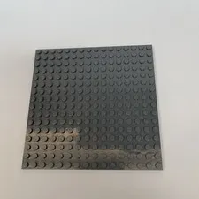 Lego 91405 Baseplate 16 x 16 Dark Gray Replacement Add-on Piece Part