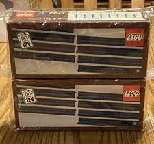 LEGO #750 8-Pack 12 Volt Train Rails (1969) NEW in BOX