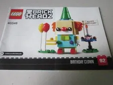 Lego Building Instructions Instruction Brick Headz 40348 Birthday Clown