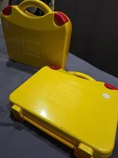 2 Lego Travel Carrying Case Bin Organizer Box Storage Suitcase Style 2012