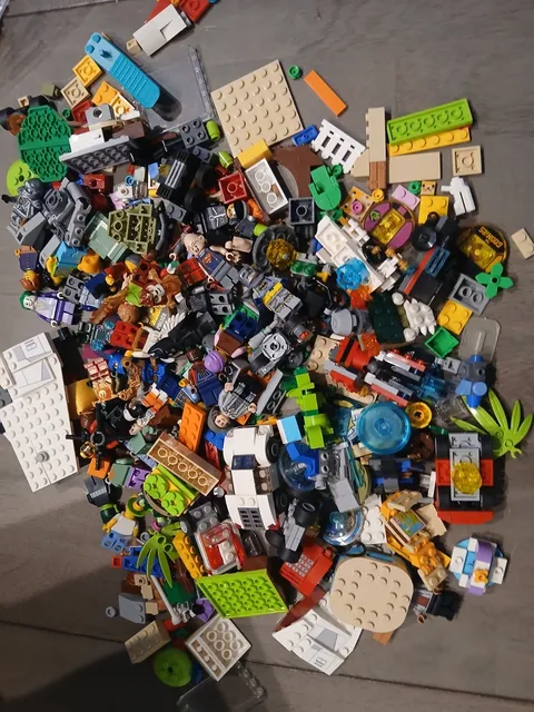 LEGO Mixed Bulk Lot Bricks Pieces Parts w/ Dimensions Tags