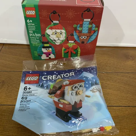Lego 40744 Christmas Ornament Set Factory Sealed 2024 & Lego Santa Bag 30580 NEW