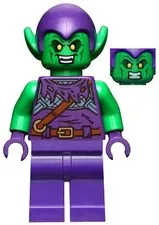 LEGO® Minifigure Super Heroes sh0813 Green Goblin Bright Green Skin Dark Purple