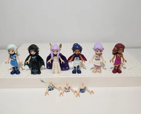 LEGO Elves Minifigure Lot Noctura Skyra Rosalyn Azari Naida Aira