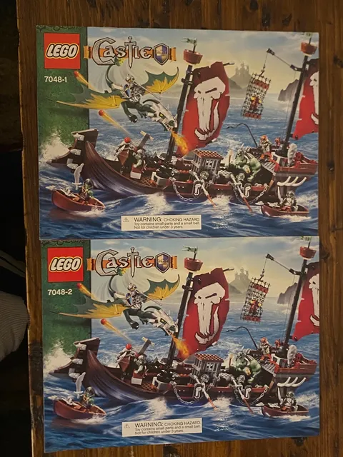 Lego Castle TROLL WARSHIP 7048 *INSTRUCTIONS ONLY*
