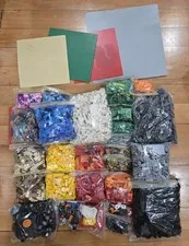 LEGO Mixed Bulk Lot - Bricks & Plates, Multi-Colour Parts w/ Baseplates (7kgs)