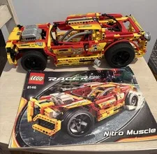 LEGO Racers Set 8146  Nitro Muscle 100% Complete Set With Instructions; no box