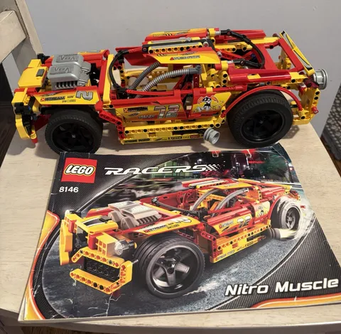 LEGO Racers Set 8146  Nitro Muscle 100% Complete Set With Instructions; no box