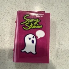 LEGO - Minifig, Utensil Book w/ Scary Stories & Ghost w/ Speech Bubble (Sticker)