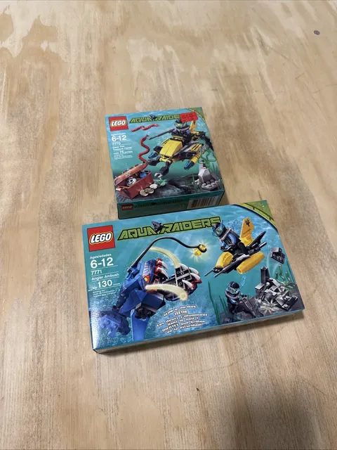 NEW LEGO Aqua Raiders: Deep Sea Treasure Hunter (7770), Angler Ambush (7771) NIB