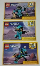Lego Creator 31062 -  3 in 1. MANUALS ONLY INSTRUCTION BOOKS only