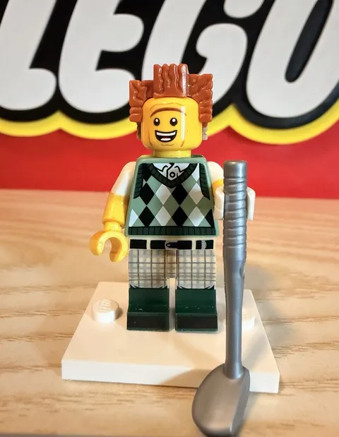 Lego Movie 2 Gone Golfin' President Business Minifigure With Accessory