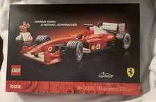 Lego Icons Ferrari F2004 Michael Schumacher F1 Car Model Building Set 11375 New