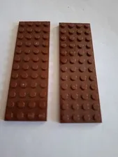 No 432.  2x Lego plate 4x12.  3029 Brown