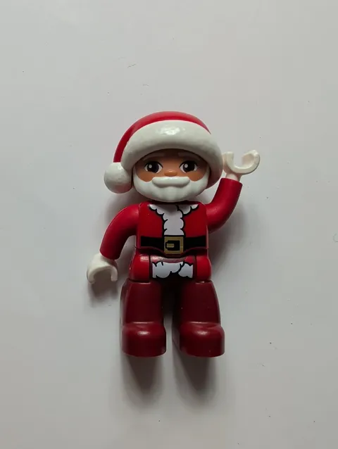 LEGO Duplo 10976 Santas Gingerbread House SANTA Figure Replacement 2.5" Tall