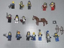 LEGO Castle Knights Minifigures Lot - 15 Minifigures Various Factions Kingdoms