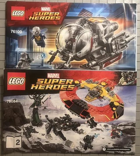 LEGO Instruction Manuals Lot of 2 – Super Heroes 76109, 76084 (Manual 2)