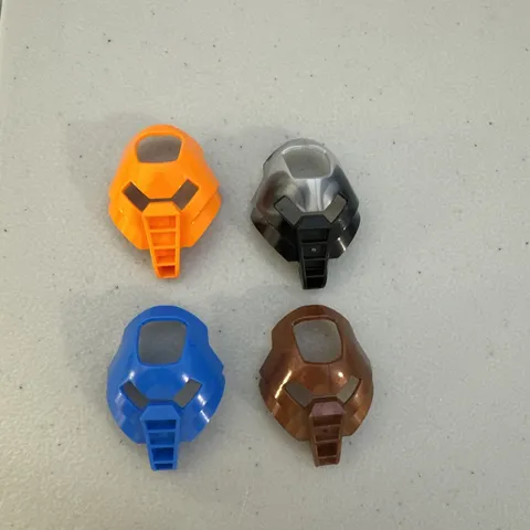 Lego Bionicle - Rare Promo HUNA KANOHI - Pearl Copper Mask of Victory Lot Of 4