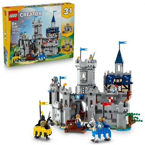 LEGO Creator 3 w 1 Średniowieczny zamek rycerzy konnych 31168 LEGO