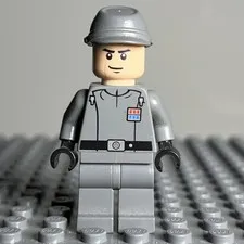 Lego Star Wars Minifigure: Imperial Officer (Captain) - Two Code (sw0376) - 1M