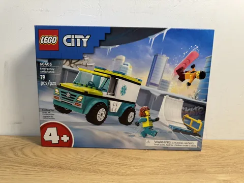 NIB LEGO® City Emergency Ambulance and Snowboarder 60403