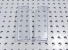 LEGO Lot of 2 Trans Clear 1x2x5 Wall Bricks BO
